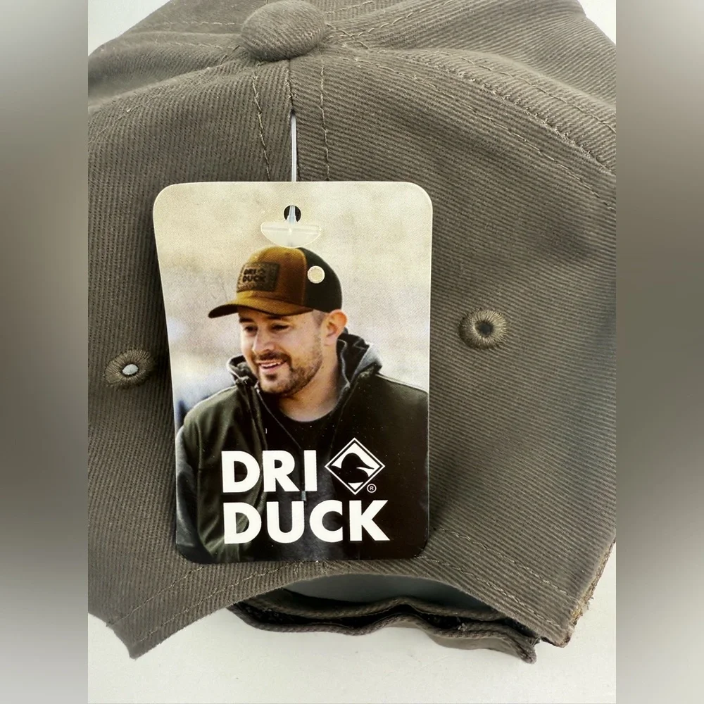 DRI Duck 3D Excavating Hat Dark Brown Modern Fit Embroidered 3325‎ OSFM NWT